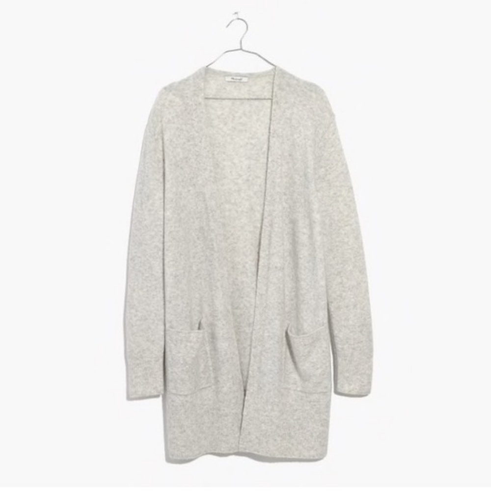 Madewell Kent Cardigan in Heather Fog